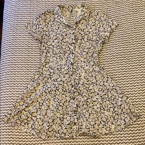 Forever 21 Button Down Collared Sun Dress